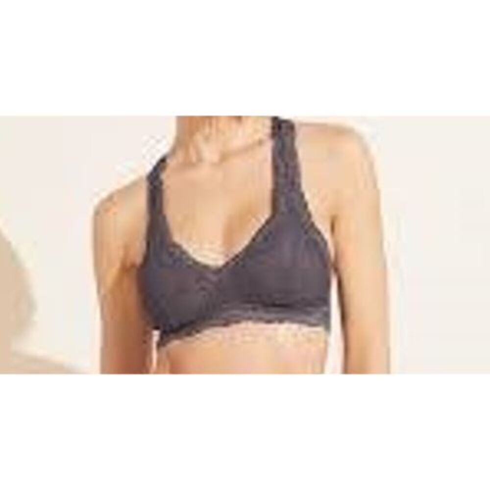Eberjey NWT‎ Colette Lace Racerback Bralette Pebble Mesh Size Small